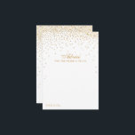 Insamlingen av Vintage Glam Guld Confetti Bröllop Rådkort<br><div class="desc">Lägg till ett glam till bröllop med de här guld-konfektyrkorten. Den enkla men ändå snyggt-utformningen gör det möjligt för dina gäster att skriva ett meddelande om råd till dig för behålla och att under flera år läsa upp det för komen. Ordalydelsen är lätt att anpassa så att dessa kort snabbt...</div>