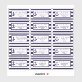 Insamlingen för Nautisk flotta Rand Bröllop Klistermärken