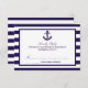 Insamlingen för Nautisk flotta Rand Bröllop OSA Kort (Front/Back)