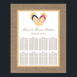 Insamlingen med Vänd-våning-blad-blad-blad-Burlap- Poster<br><div class="desc">Uppsamlingen av flip-flop-sand-burlap-bröllop är perfekt för alla par som planerar ett romantiskt giftermål vid havet. Bakgrunden till den strålningseffekt som uppstår i ge är att sittplatserna har en boho-chic-känsla, medan sandstensan är en varm och trendig färg-ton som kan användas i hela bröllop. Den söta hans och hennes flip-flops är perfekten...</div>