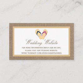 Insamlingen med Vänd-våning-blad-blad-blad-Burlap- Tilläggskort