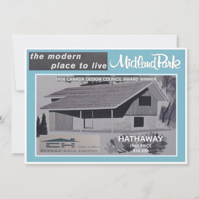 Insamlingsbart kort för Midland Park House Model (Framsida)