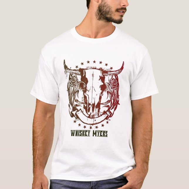 insamlingsdesign Whiskey Myer-band populärt T Shirt (Framsida)
