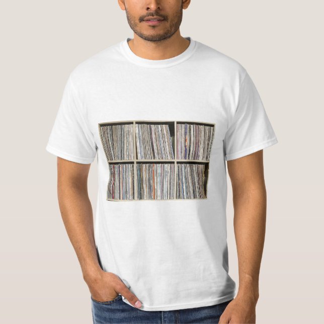 Insamlingshylla för vinylalbumskivor t shirt (Framsida)