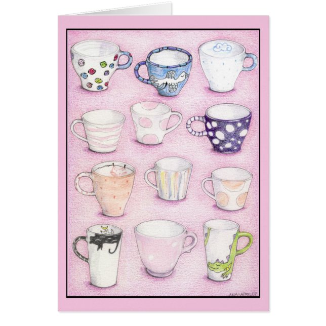 Insamlingskort för Rosa Hälsningskort (Framsidan)