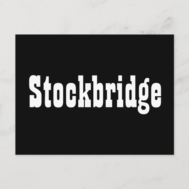 Insamlingskort för Stockbridge Autograph Vykort (Framsida)