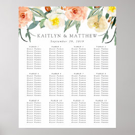 Insamlingssätet Vår Blommar Bröllop Poster