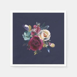 Insamlingstidning för marinbröllopsfesten i Burgun Pappersservett