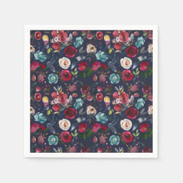 Insamlingstidning för marinbröllopsfesten i Burgun Pappersservett