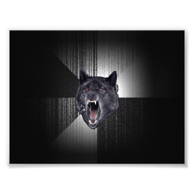 Insanitetsmedlem för Varg Fototryck (Framsidan)