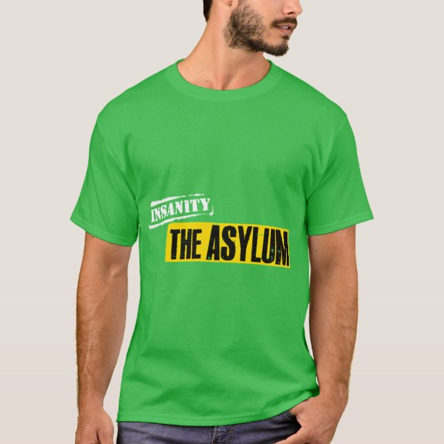 Insanity Asylum gift retro T Shirt (Framsida)