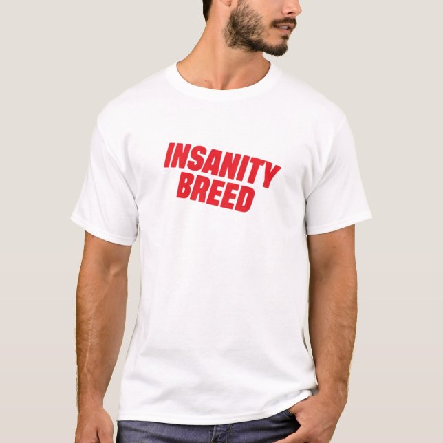 INSANITYBREED Official Logo Premium Red Edition T- T Shirt (Framsida)