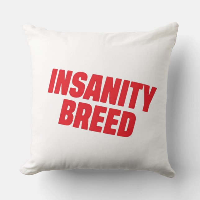 INSANITYBREED Signature Logo Decorative Throw Pill Kudde (Framsida)