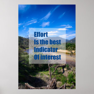 Insatser är den bästa indikatorn på intresse poster