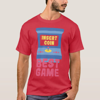Insättningsmynt Arkadspel Bästa Spel Retro rolig p T Shirt