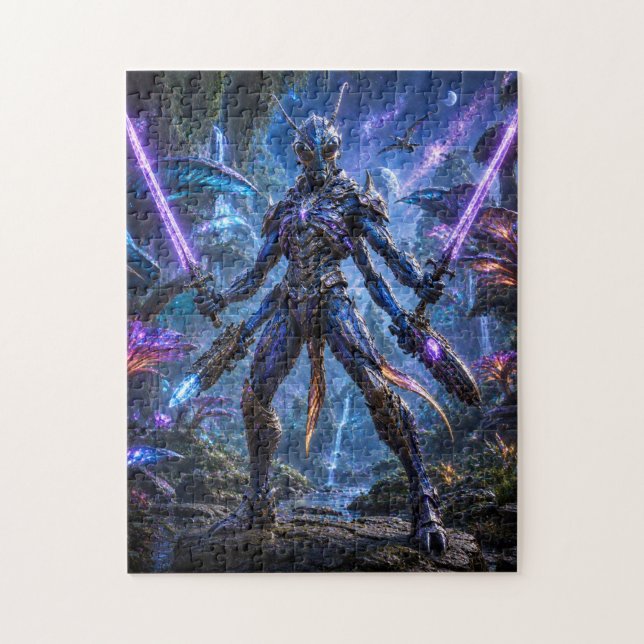 Insectoid Alien Warrior Puzzle Pussel (Vertikal)