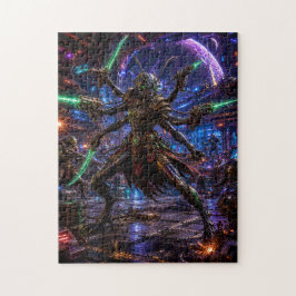 Insectoid Space Pirate — Six-Armed Combatant Pussel