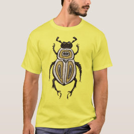 Insekt Älskare Gult Decorative Beetle Art T Shirt