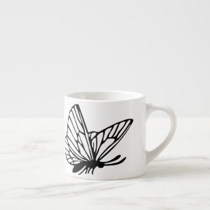 insekt av djurfjärilar-butterfly espressomugg