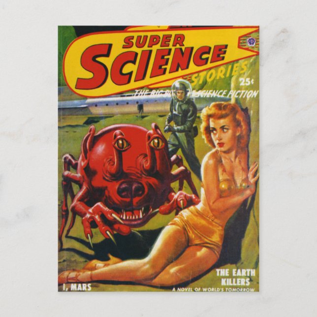 Insekt av enorm röd Hund Vykort (Framsida)