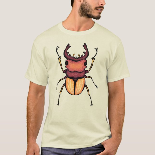 Insekt av färglöst mellanlägg - Beetle-bild T-Shir T Shirt (Framsida)