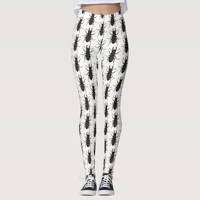 Insekt av stämpelavfasning leggings (Framsida)