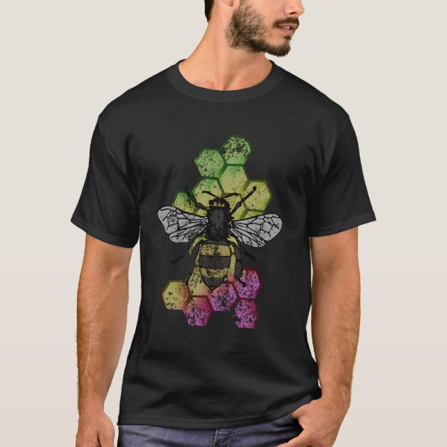 Insekt för naturlig biodling av honungsbin t shirt (Framsida)