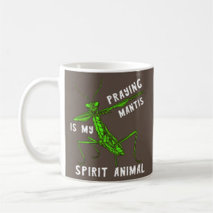 Insekt för Praying Mantis Dancing Spirit Animal Gr Kaffemugg