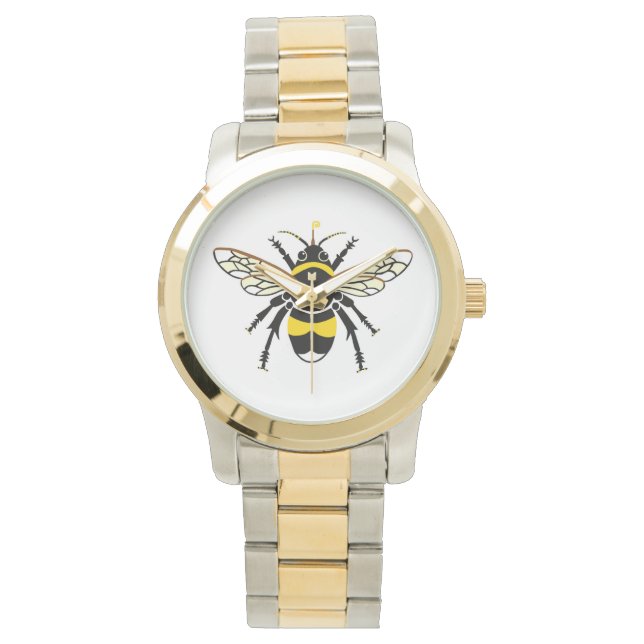 Insekt - Humla - natur - vilda djur - Armbandsur (Framsida)