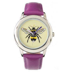 Insekt - Humla - natur - vilda djur - Gult Armbandsur