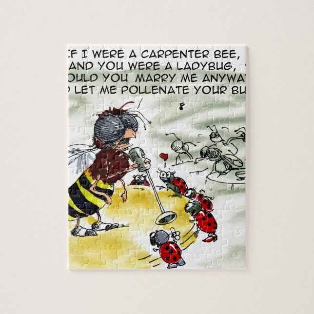 Insekt NightClub Singers Funny Pussel (Vertikal)