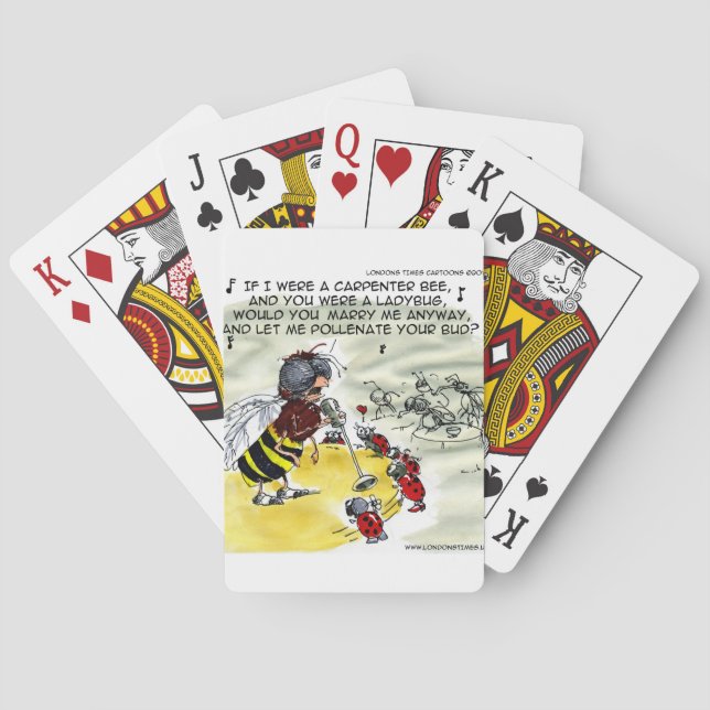 Insekt NightClub Singers Funny Spelkort (Baksidan)