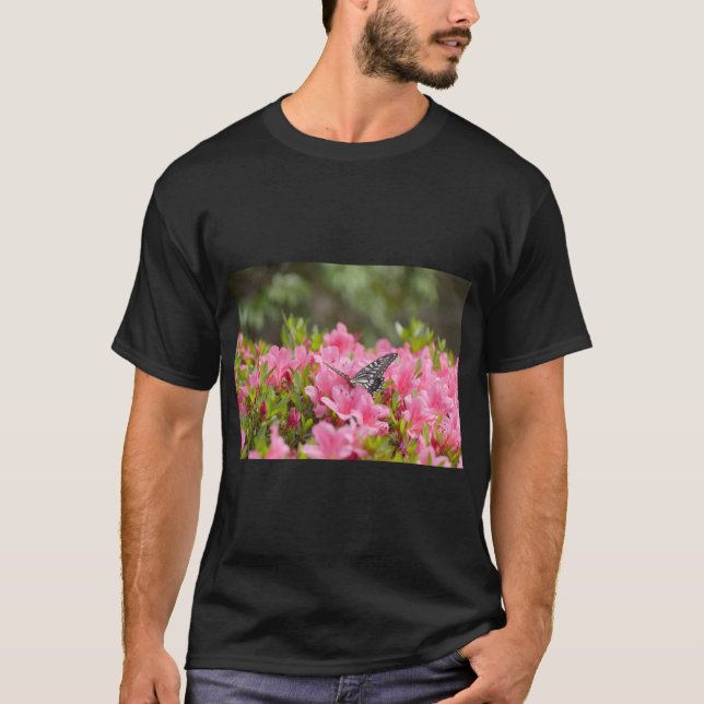 Insekt och vackra blommor t shirt (Framsida)