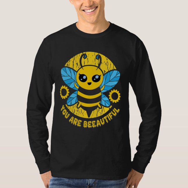 Insekt Pun Cute Bee T Shirt (Framsida)