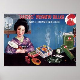 INSEKT REPELLENT Kimono Woman Japan-reklam Poster