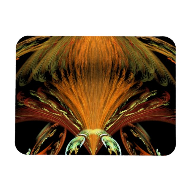 Insekten Alien Orange Magnet (Horisontell)