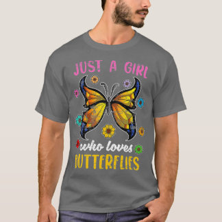 Insekten Butterflies Älskare Natature Animal Girls T Shirt