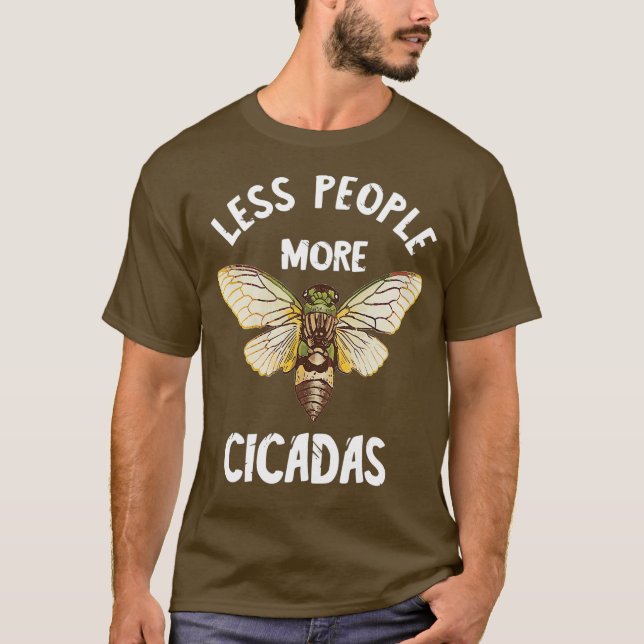 Insekten Cicada Svarminvasion Magicicada Brood T Shirt (Framsida)