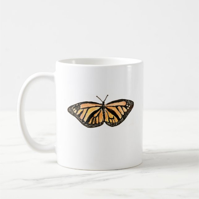 Insekten Monarch Butterfly Painting Kaffemugg (Vänster)