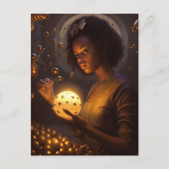 Insektens gudinna vykort (Framsida)