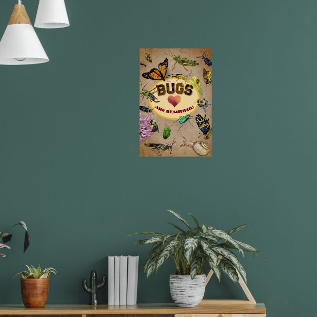 Insekter är vackra! Insekter Poster (Vardagsrum 1)