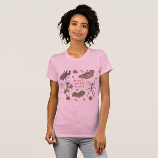 Insekter Behöver Kramar Söt Insekt Illustration T- T Shirt