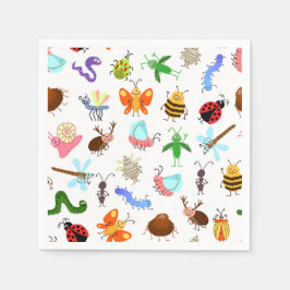 Insekter Födelsedagsfest Pappersservett