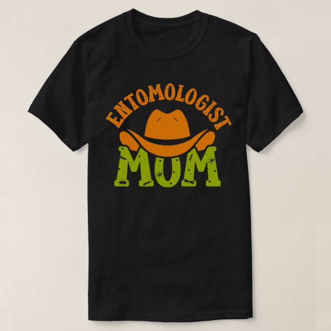 Insekter i Entomolog Mamma Job Entomology Team T Shirt (Design framsida)