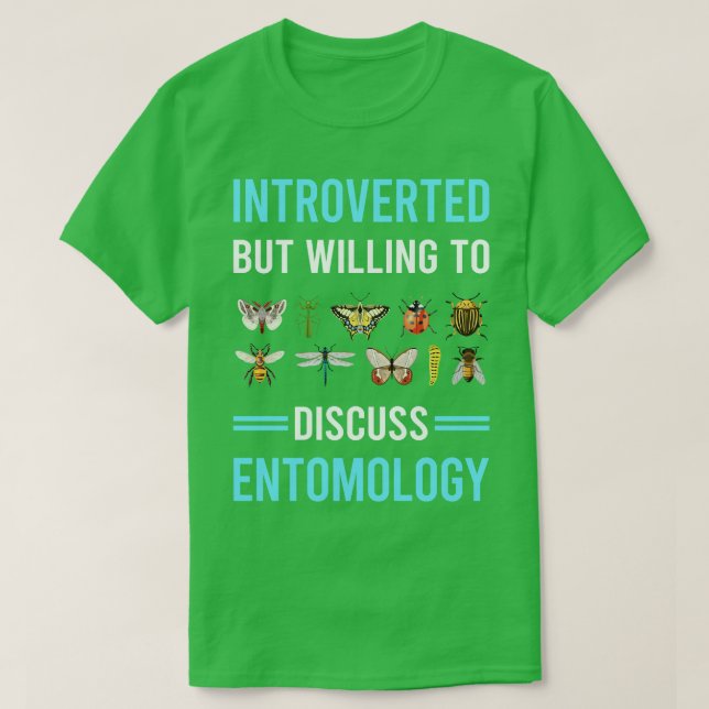 Insekter i introducerad entomolog Insekt T Shirt (Design framsida)