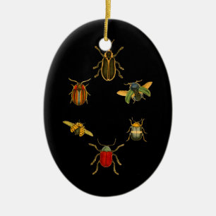 Insekter Julgransprydnad Keramik