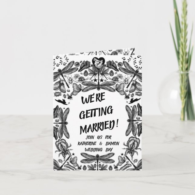 Insekter och skalbaggar anteckningskort (Framsida)