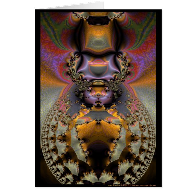 InsektMandala Hälsningskort (Framsidan)