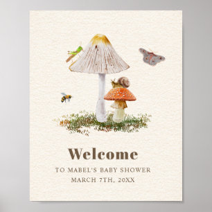 Insektra babyskor för träspån för skog poster