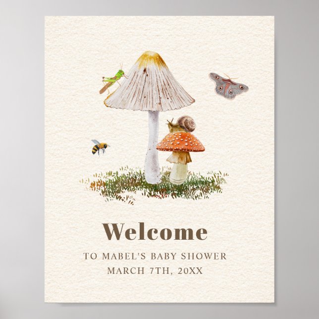 Insektra babyskor för träspån för skog poster (Framsidan)